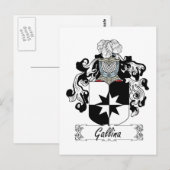 Gallina Family Crest Briefkaart (Voorkant / Achterkant)