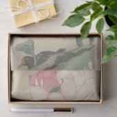 Gallinule met Lotus Flowers door Ohara Koson Tissuepapier (Geschenk)