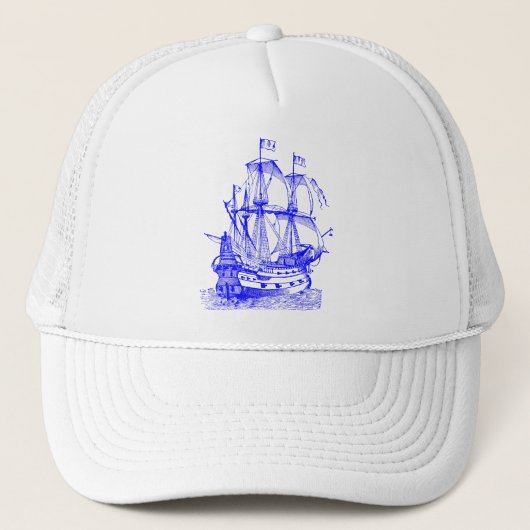 Gallion - blauw trucker pet (Voorkant)