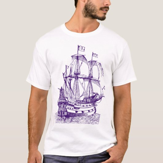 Gallion - Deep Paars T-shirt (Voorkant)