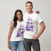 Gallion - Deep Paars T-shirt (Unisex)