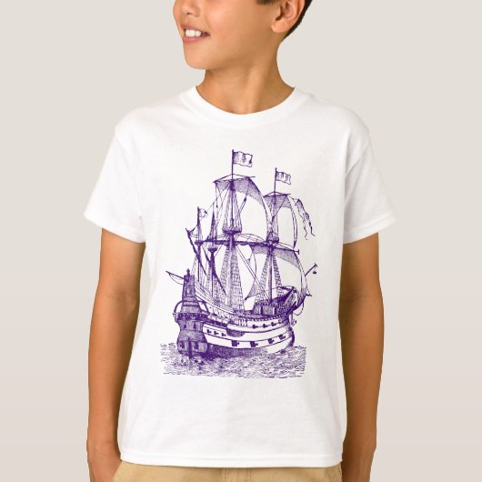 Gallion - Deep Paars T-shirt (Voorkant)