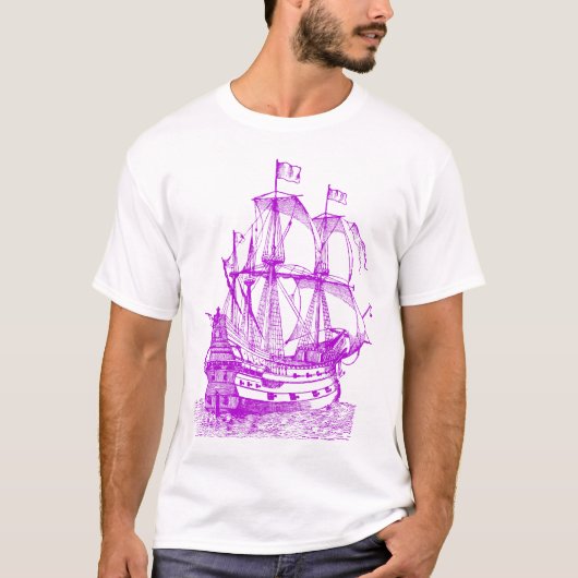 Gallion - Paars T-shirt (Voorkant)