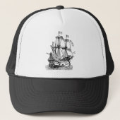 Gallion - zwart trucker pet (Voorkant)