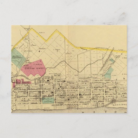 Gallipolis, Ohio Briefkaart (Voorkant)