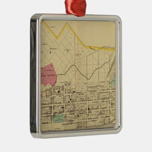 Gallipolis, Ohio Metalen Ornament (Rechts)