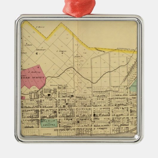 Gallipolis, Ohio Metalen Ornament (Voorkant)