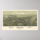 Gallitzin, PA Panoramic Map - 1901 Poster (Voorkant)