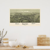 Gallitzin, PA Panoramic Map - 1901 Poster (Keuken)