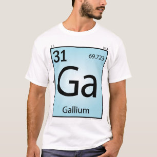 Gallium (Ga) Element T-Shirt - Alleen voor