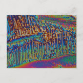 Galliumnitraat onder de microscoop briefkaart (Voorkant)