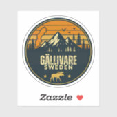 Gällivare, Zweden Sticker (Vel)