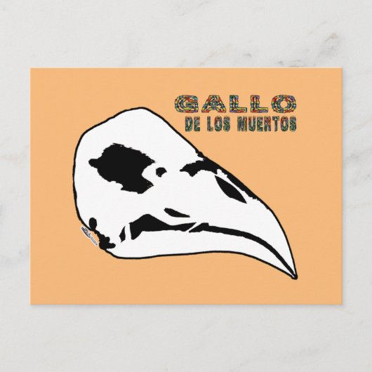 Gallo De Los Muertos Briefkaart (Voorkant)