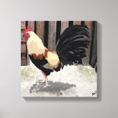 Gallo de Pelea/Gamecock Stretched Canvas Print (Voorkant)
