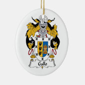 Gallo Family Crest Keramisch Ornament (Rechts)