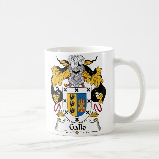 Gallo Family Crest Koffiemok (Rechts)