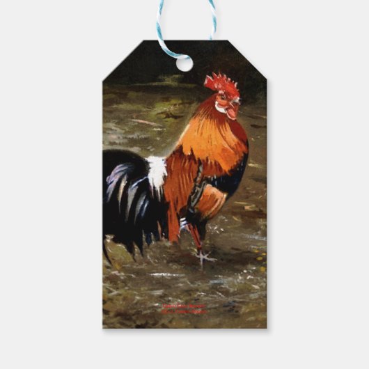 Gallo/Galo/Rooster Cadeaulabel (Voorkant)