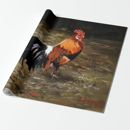 Gallo/Galo/Rooster Cadeaupapier (Uitgerold)