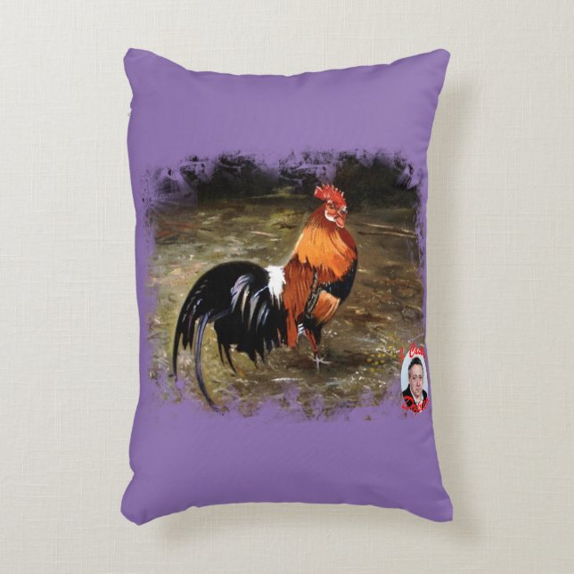 Gallo/Galo/Rooster Decoratief Kussen (Voorkant(Verticaal))