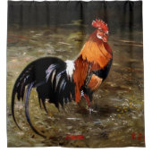 Gallo/Galo/Rooster Douchegordijn (Voorkant)