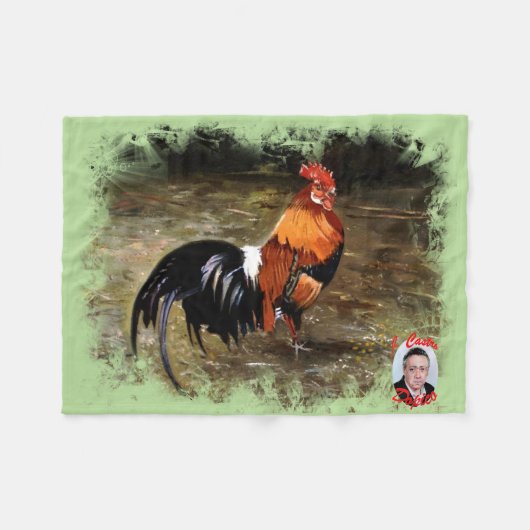 Gallo/Galo/Rooster Fleece Deken (Voorkant (Horizontaal))