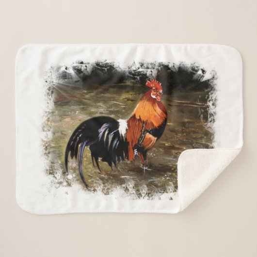 Gallo/Galo/Rooster Sherpa Deken (Voorkant (horizontaal))