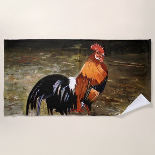 Gallo/Galo/Rooster Strandlaken (Voorkant)