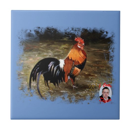 Gallo/Galo/Rooster Tegeltje (Voorkant)