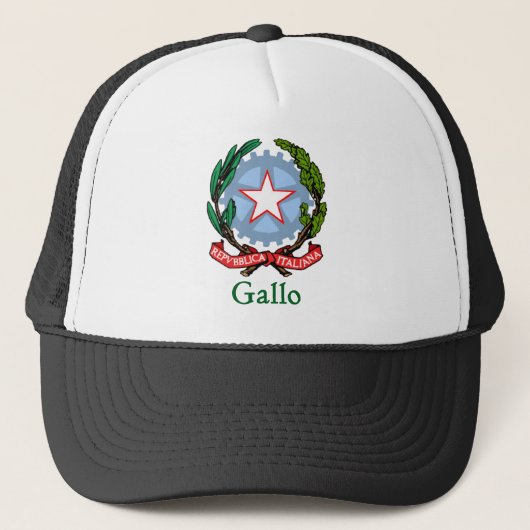 Gallo Republiek Italië Trucker Pet (Voorkant)