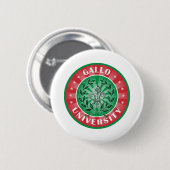 Gallo University Italy Ronde Button 5,7 Cm (Voorkant /achterkant)