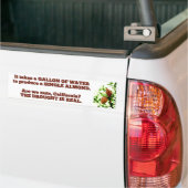 Gallon of Water California, Droge Bumpersticker (Op Truck)