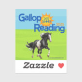 Gallop in de Sticker voor zomerlezen (Vel)