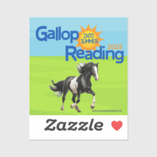 Gallop in de Sticker voor zomerlezen