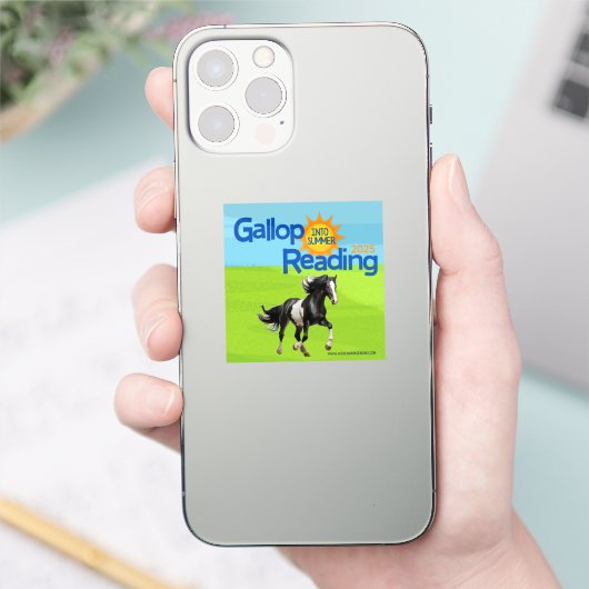 Gallop in de Sticker voor zomerlezen (Telefoon)