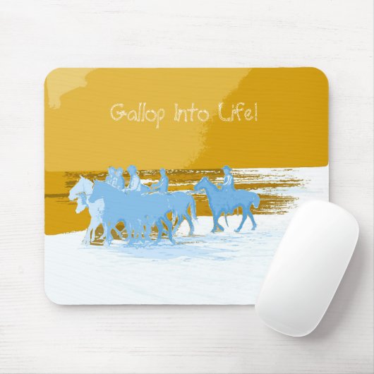 Gallop in het leven. muismat (Met muis)