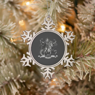 Gallop of Orias the Goetic Marquis Tin Sneeuwvlok Ornament