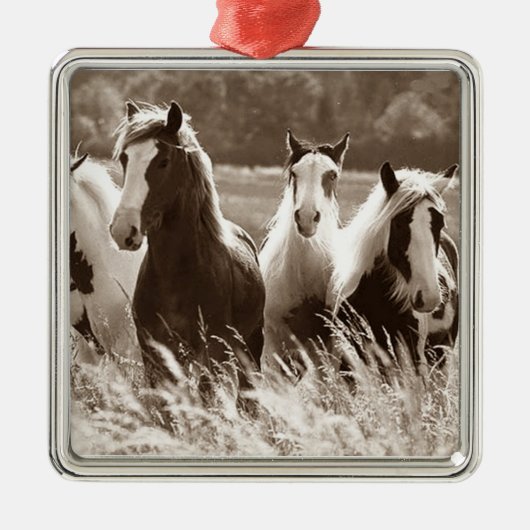 ***GALLOPENDE GROEP HOREN** CHRISTMAS ORNAMENT (Voorkant)