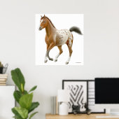 Galloping Appaloosa Horse Print (Thuiskantoor)