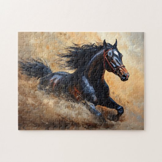 Galloping Arabian Horse Legpuzzel (Horizontaal)