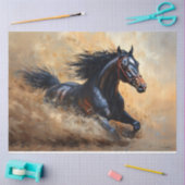 Galloping Arabische Paard Decoupage Tissuepapier (Craft)