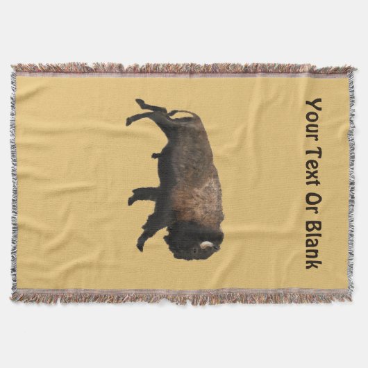 Galloping Bison Deken (Voorkant)