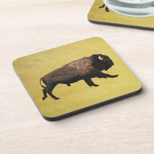 Galloping Bison Drankjes Onderzetter (Linkerzijde)