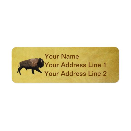 Galloping Bison Etiket (Voorkant)