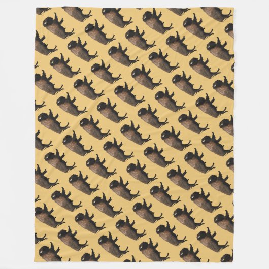Galloping Bison Fleece Deken (Voorkant)