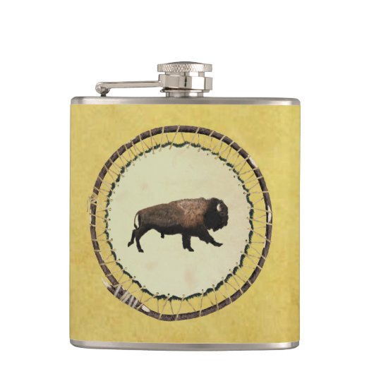 Galloping Bison Heupfles (Voorkant)