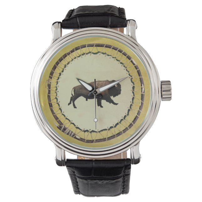 Galloping Bison Horloge (Voorkant)