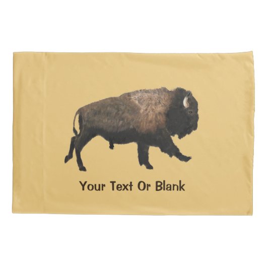 Galloping Bison Kussensloop (Achterkant)