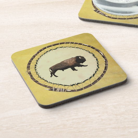 Galloping Bison Onderzetter (Linkerzijde)