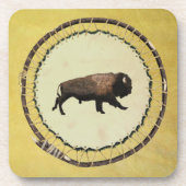 Galloping Bison Onderzetter (Voorkant)