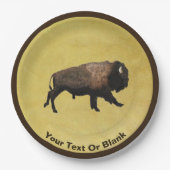 Galloping Bison Papieren Bordje (Voorkant)